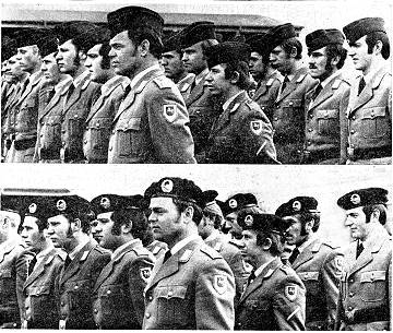 Empfang schwarzes Barett